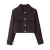 Kaslead New Women Clothes Western Style Contrast Color Inspection Line Short Coat Bootcut Trousers 1478390 1478290