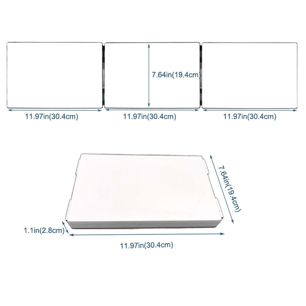 Folding 3 Way Mirror Makeup Adjustable Trifold Mirror for Self Hair Cutting and Styling DIY Haircut