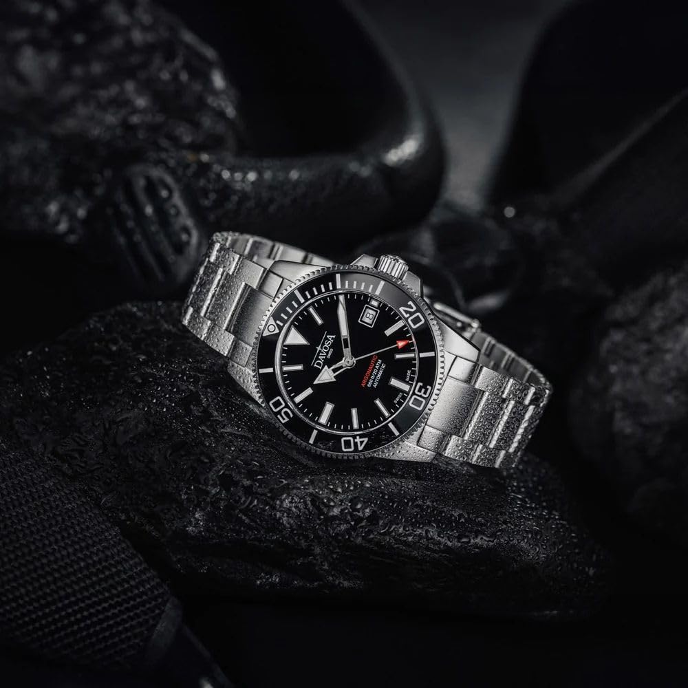 Davosa Argonautic 39 Automatic 20 ATM Water Swiss-Made Watch, Resistant, Silver, 161.532.50