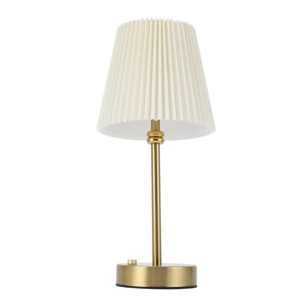 Table Lamp with Fabric Lampshade Modern Minimalist Rechargeable Touch Control RGB Bedside Lamp for Bedroom