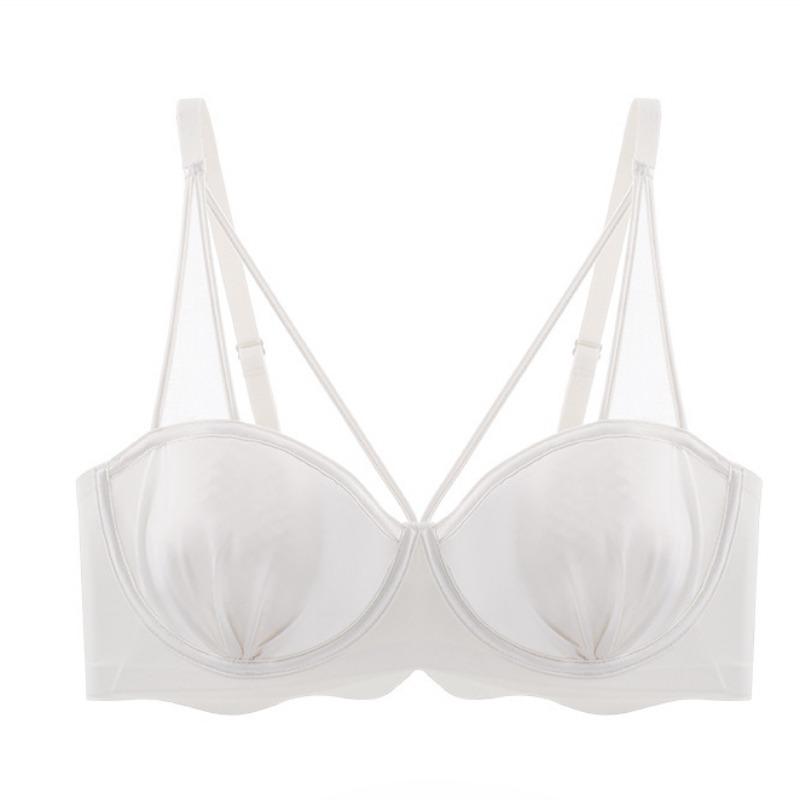 Pure Desire Style Thin Underwear Large Chest Small Chest Soft Ring Up To Shape Breast Seamless Bra