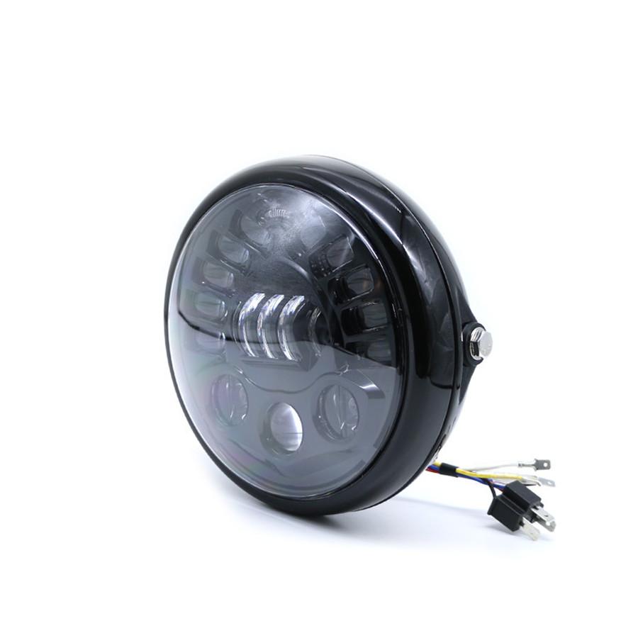 7 Inch Round Led Headlight With Headlight Shell Housing Hi/Lo Beam Projector Motor 7" Round Headlamp