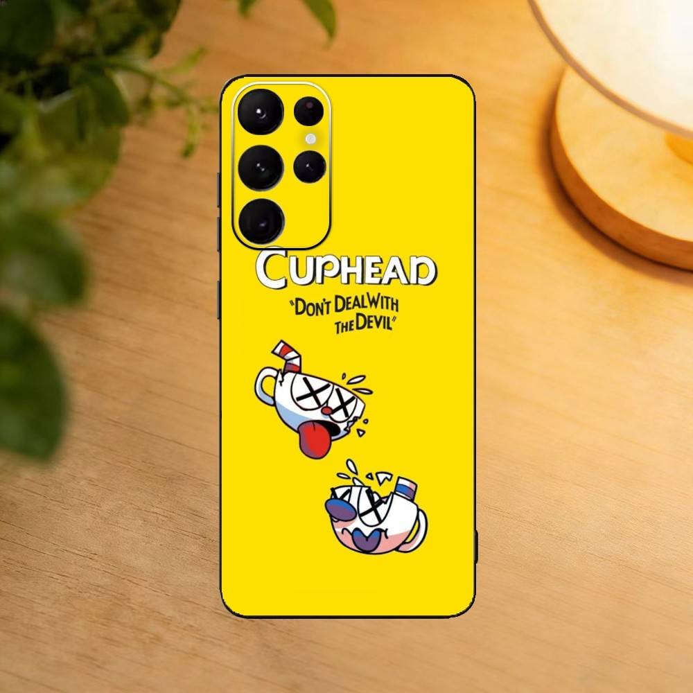Video Game Cupheads Phone Case For Samsung S25,S24,S21,S22,S23,S30,Ultra,S20,Plus,Fe,Lite Black Shell