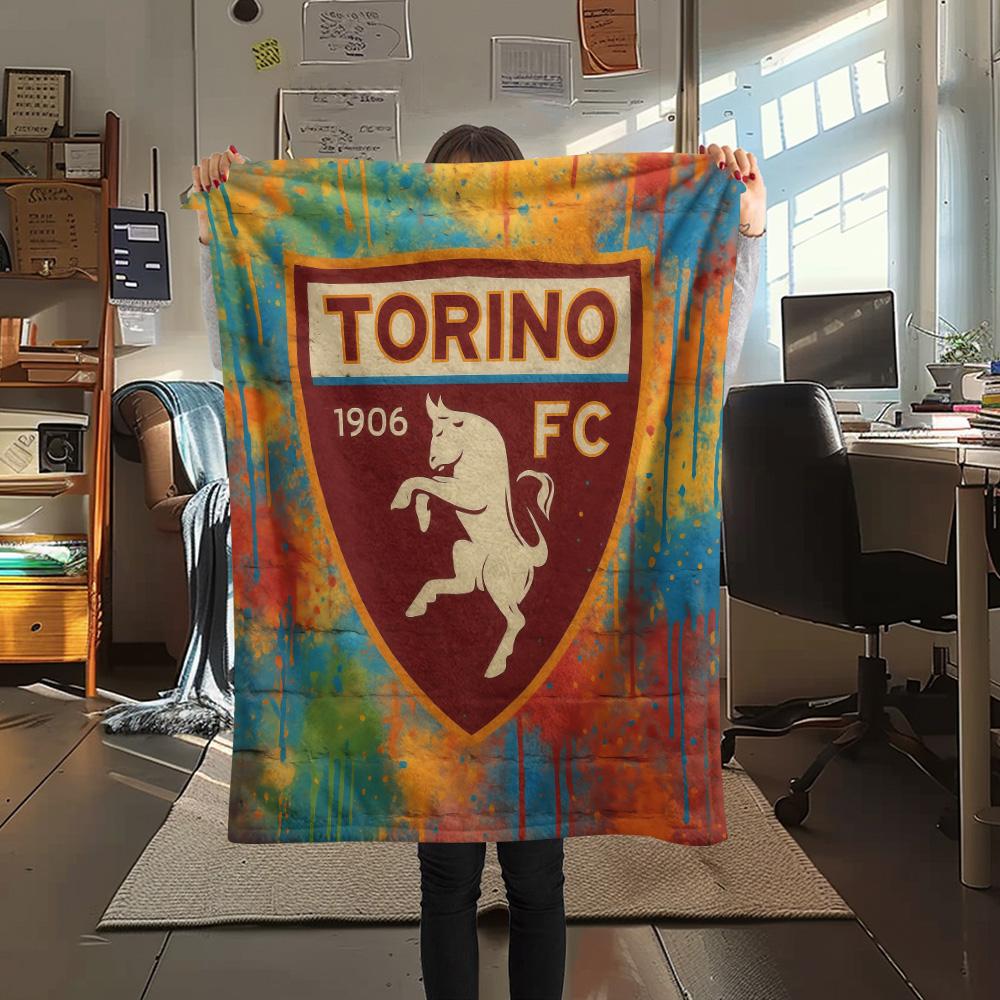 Torino Football Club2 Flannel Blanket, High Quality Comfortable for All Seasons, Home Decor, Warmth and Comfort
