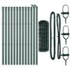 VidaXL Clôture Euro avec 13 poteaux 0,8x25 m en acier galvanisé vert 3350318