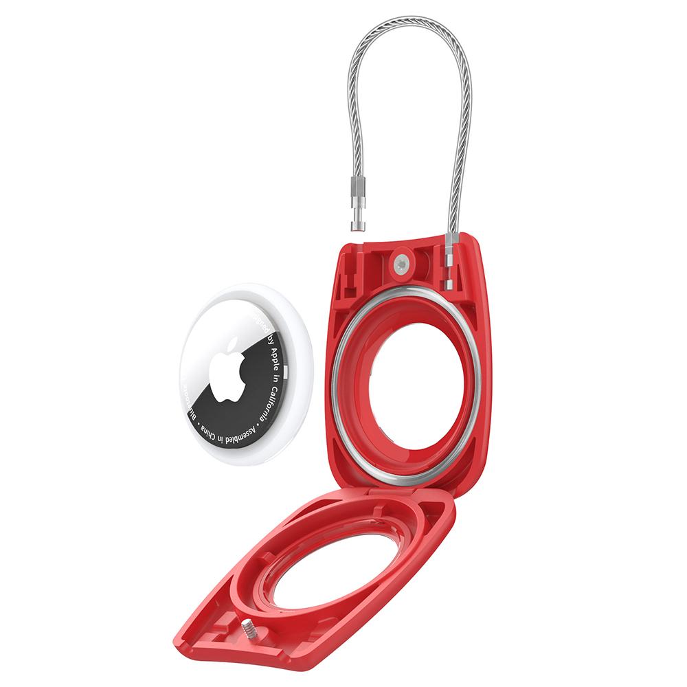 Waterproof Hard PC Protective Case for AirTag Bluetooth-compatible Tracker with Wire Cable