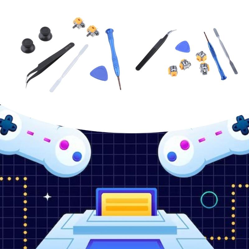 8 Stück/Set Analogstick Aufgerüstetes Set Ersatzzubehör-Kit für P5 Gamecontroller Verbessern Sie das Spielerlebnis