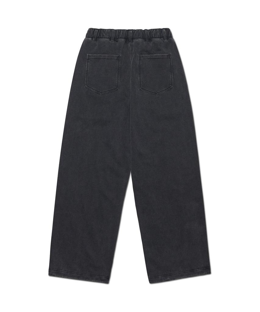 Nomaenyueol Two-Tuck Belted Sweatpants - Washed Black