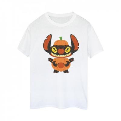 Womens/Ladies Lilo & Stitch Pumpkin Costume Cotton Boyfriend T-Shirt
