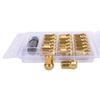 [Partools] Lock Nuts Gold Car Tire Wheel Nuts M12 Short Nuts Lug Nuts Racing Nuts (20 Pieces, 1.25 Mm)