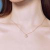 [Rosemont] Silver Mother-of-Pearl Necklace La Vie En Rose Rc24B18K