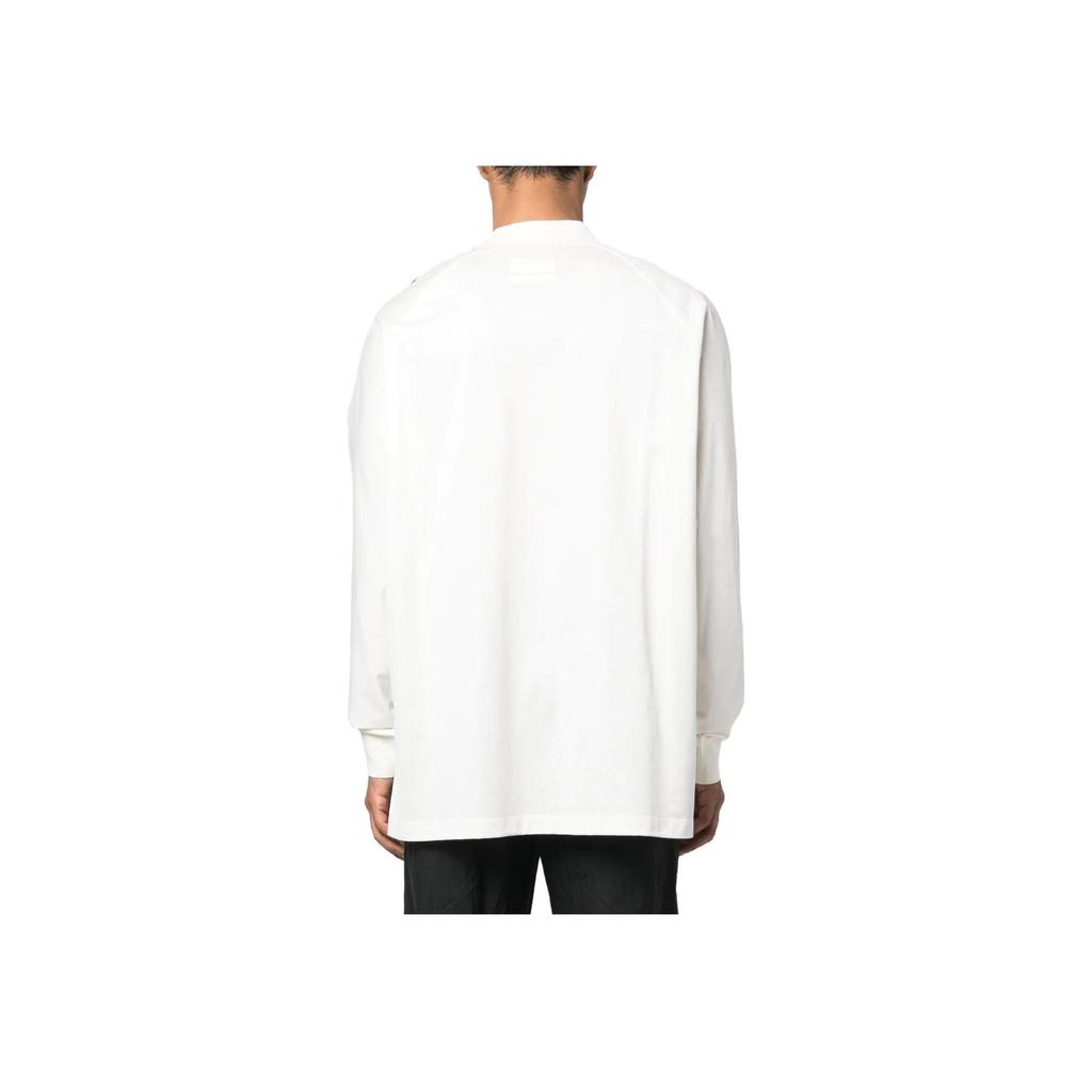 Y-3 Stripes Long-Sleeve Tee Off White/Black Men Tops IA1421