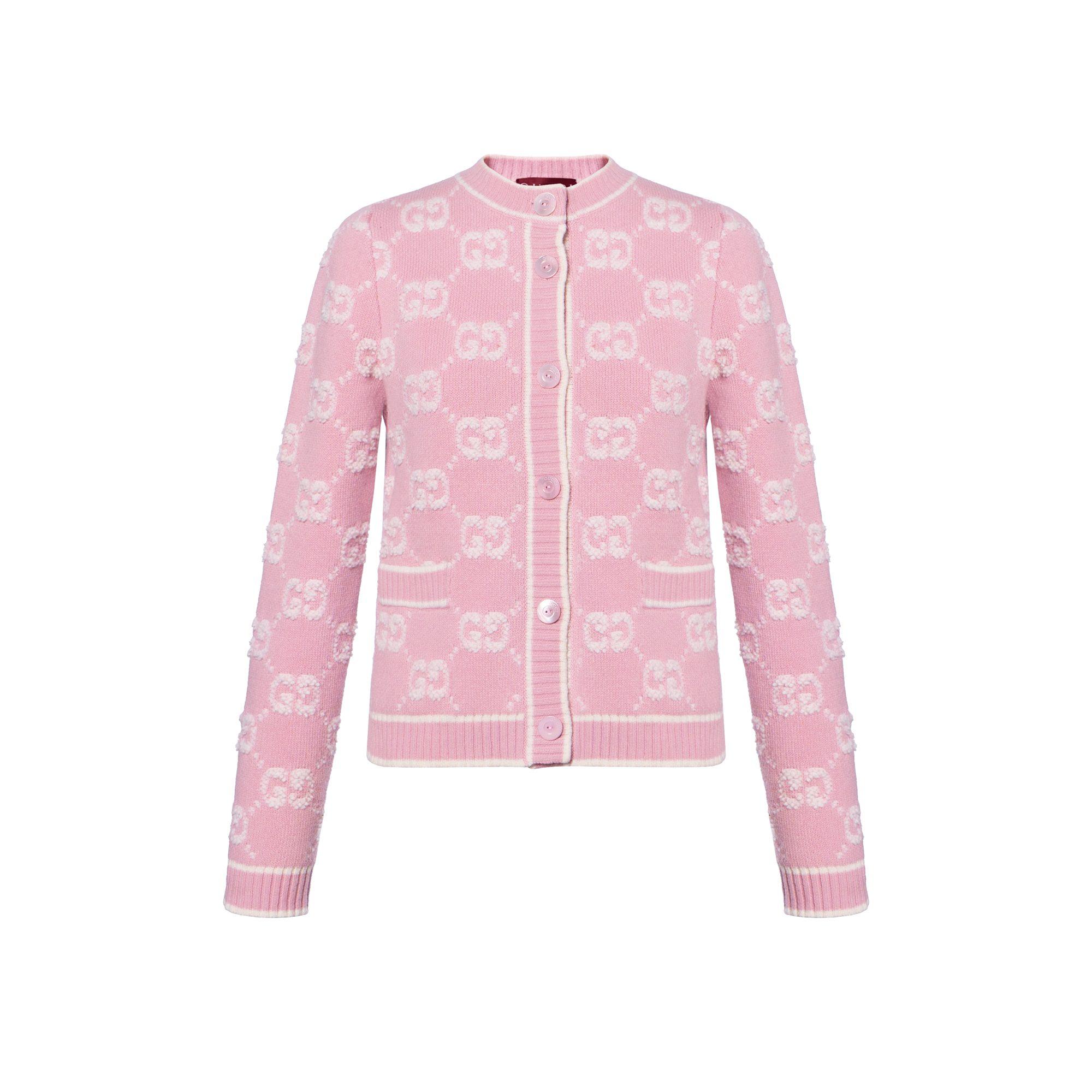 GUCCI Logotipa Intarsijas pogājama kardigana 713300-XKELE-6011