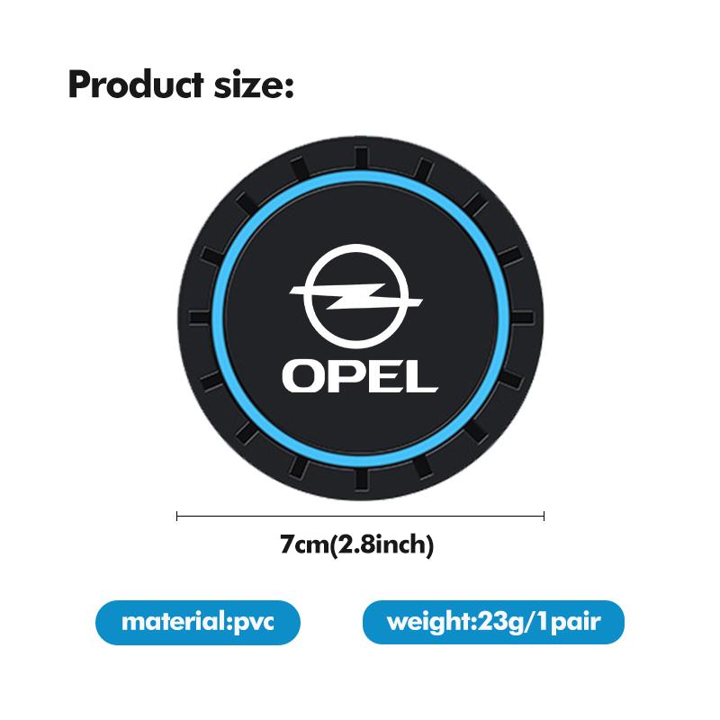 2 szt. Podkładka pod kubek samochodowy Mata na butelkę Silikonowa antypoślizgowa podkładka do Opel Zafira Meriva Mokka Vivaro Vectra Antara Ampera