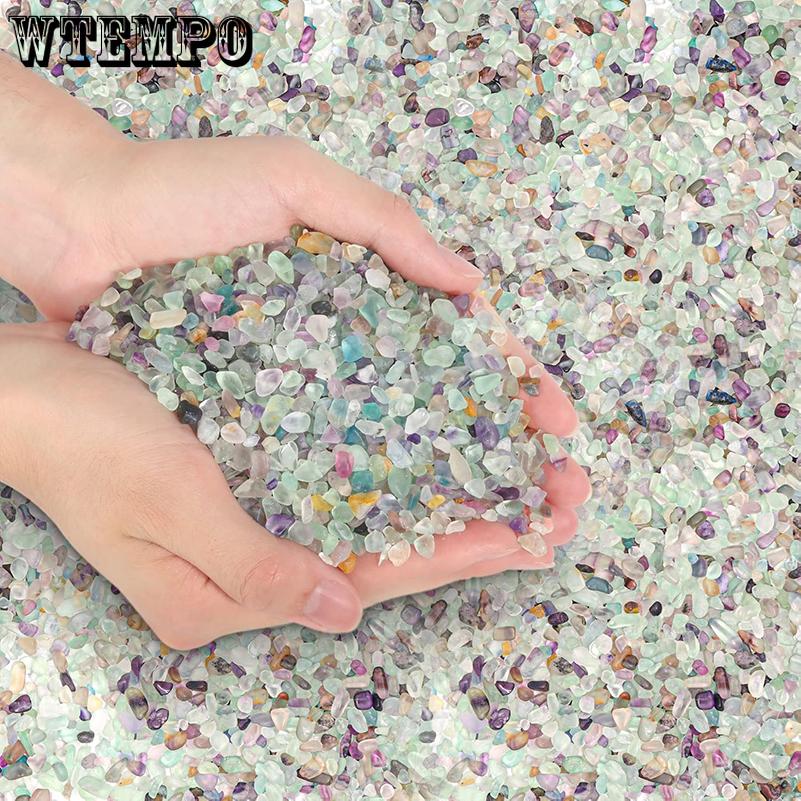 WTEMPO Tumbled Gravel Small Decorative Pebbles Bulk Mini Polished Rocks Pieces for Crafts Vases Filler Succulent Plants Aquarium Gravel Rocks