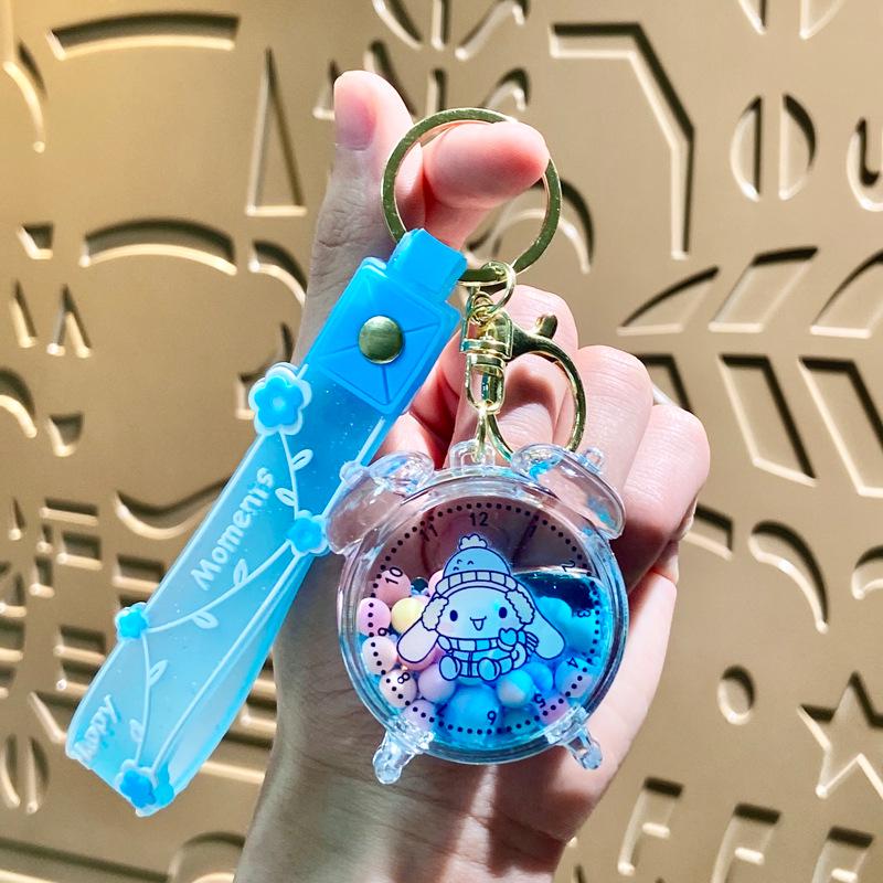 Acrylic Mahjong Sand Keychain - Elegant Car & Bag Pendant Gift