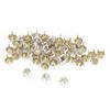 50PCS 7mm DIY Silver Round Claw A Grade Crystal Rhinestones for Crafts and Decoration