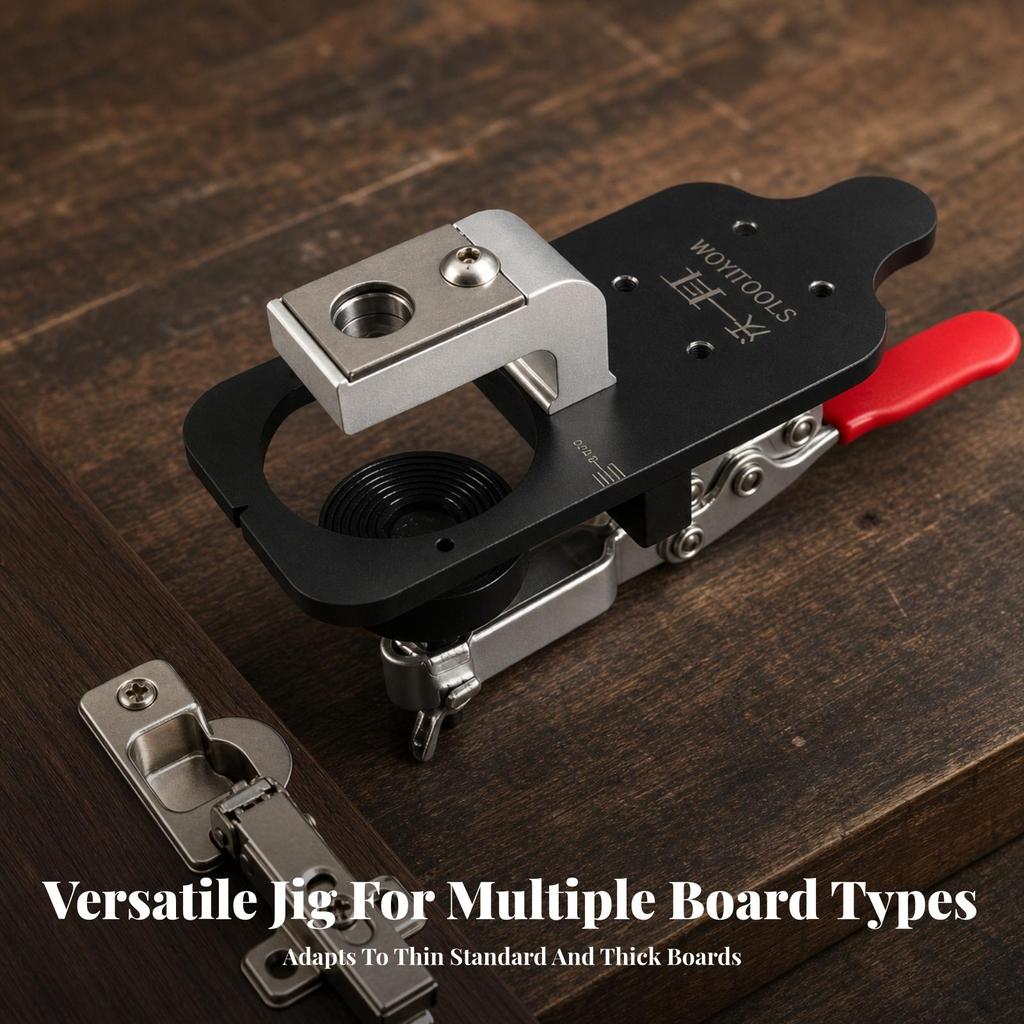 35mm Hinge Drilling Jig Accurate Cabinet Door Installation Tool Adjustable