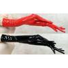 Gloves Long Gloves PVC Performance Shiny Black/ Red