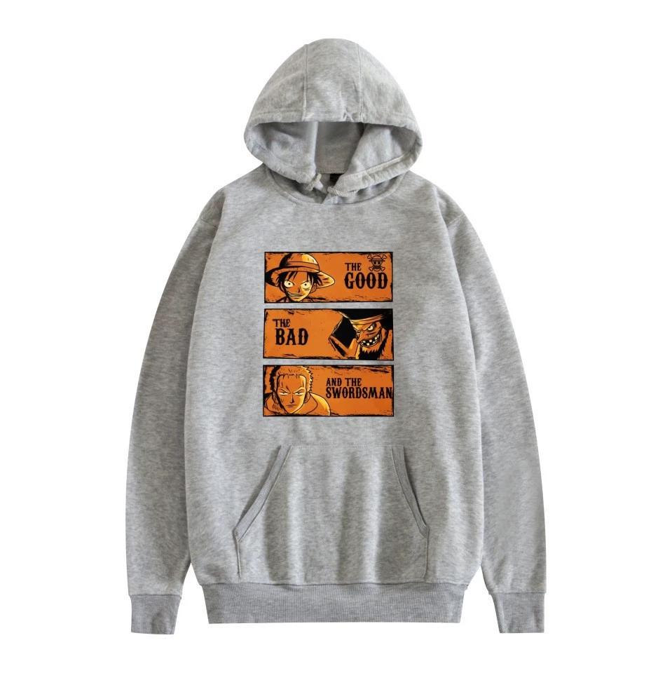 ONE PIECE Anime Hoodie Sweatshirt Graphic Printed Cool CARTOON Pullover Hooded Unisex