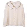 Women Blouses Shirts 2025 Spring Long Sleeve Women Blouse Shirt Turn Down Collar Chiffon Blouse Shirt Women Tops J598