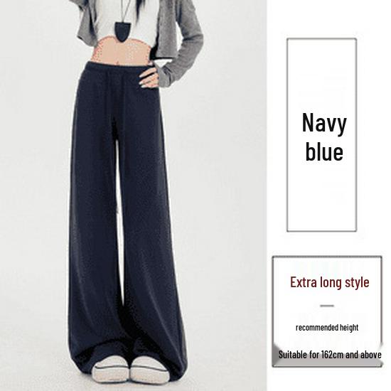 Yacel Original Thickened Autumn 2025 High Waist Slim Fit Wide Leg Casual Pants for Women