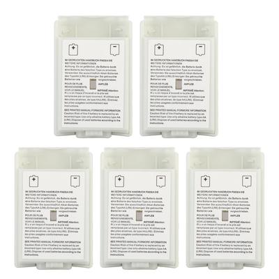 Kit di 5 cover per batteria di ricambio universale per controller XBOX 360 (bianca)