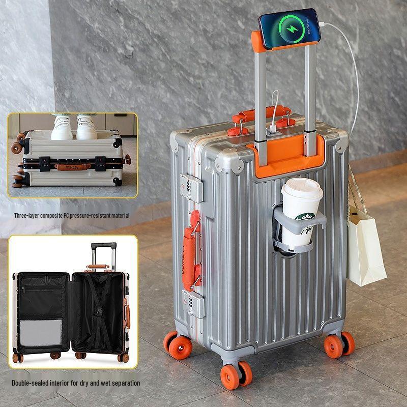 20-inch Durable Universal Wheel Multifunctional Student Travel Suitcase