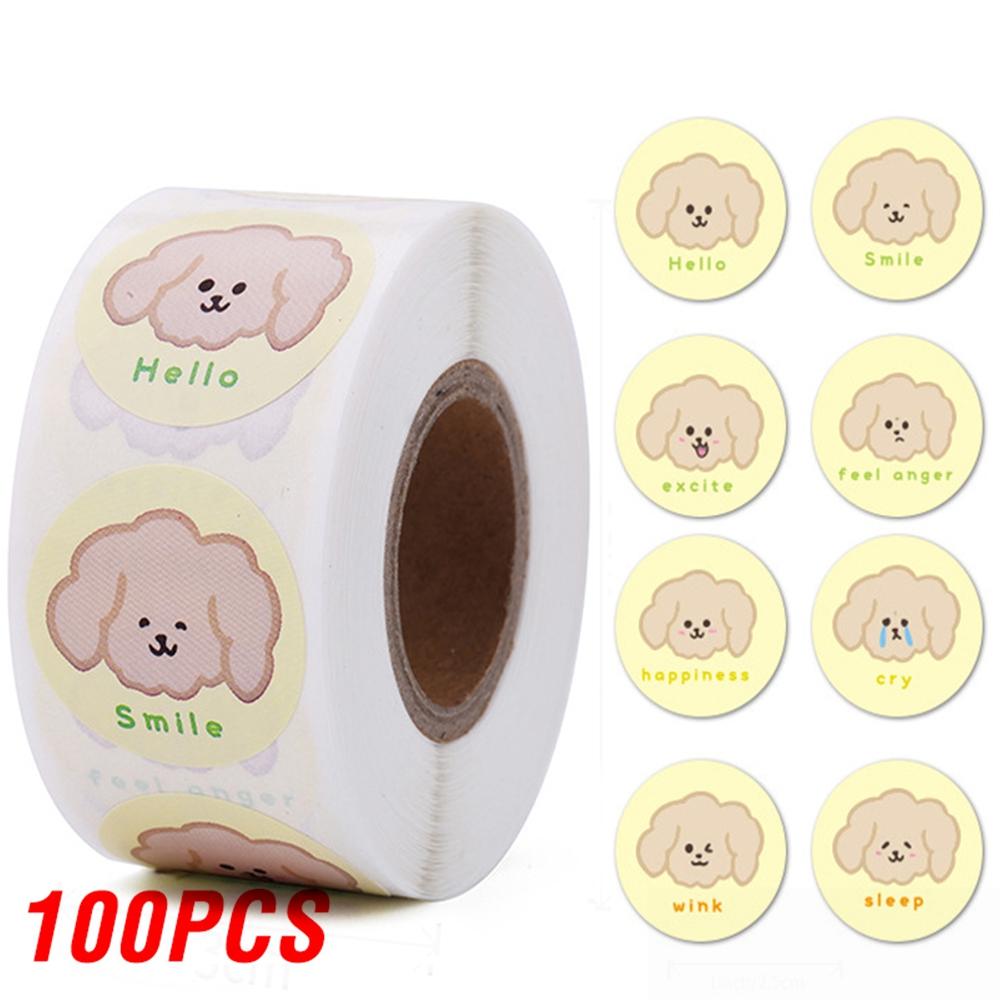 

100-500pcs Animal Dog Reward Sticker Cute Cartoon Stickers For Children Holiday Gift Decoration DIY Decorative Stationery