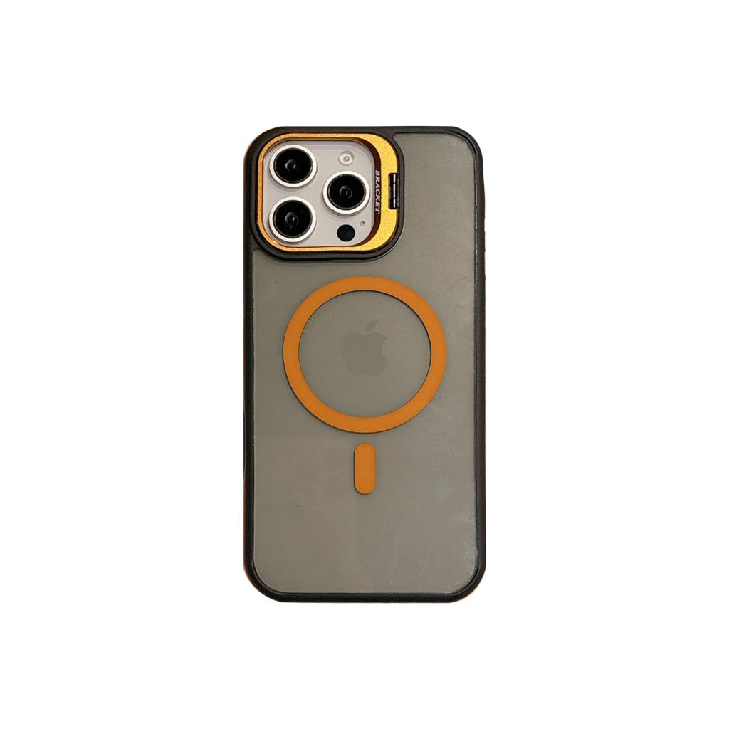 Applicable to Apple 16Pro high-end skin-sensitive magnetic mobile phone case iPhone15Pro lens holder anti-skid strip protection