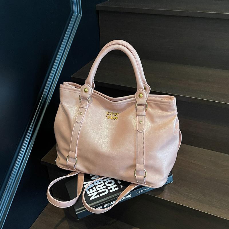 Coreea retro capacitate mare simț senior de modelare moale și durabilă modă rafinată inedită lux ușor navetă geantă de mână oblică peste umăr