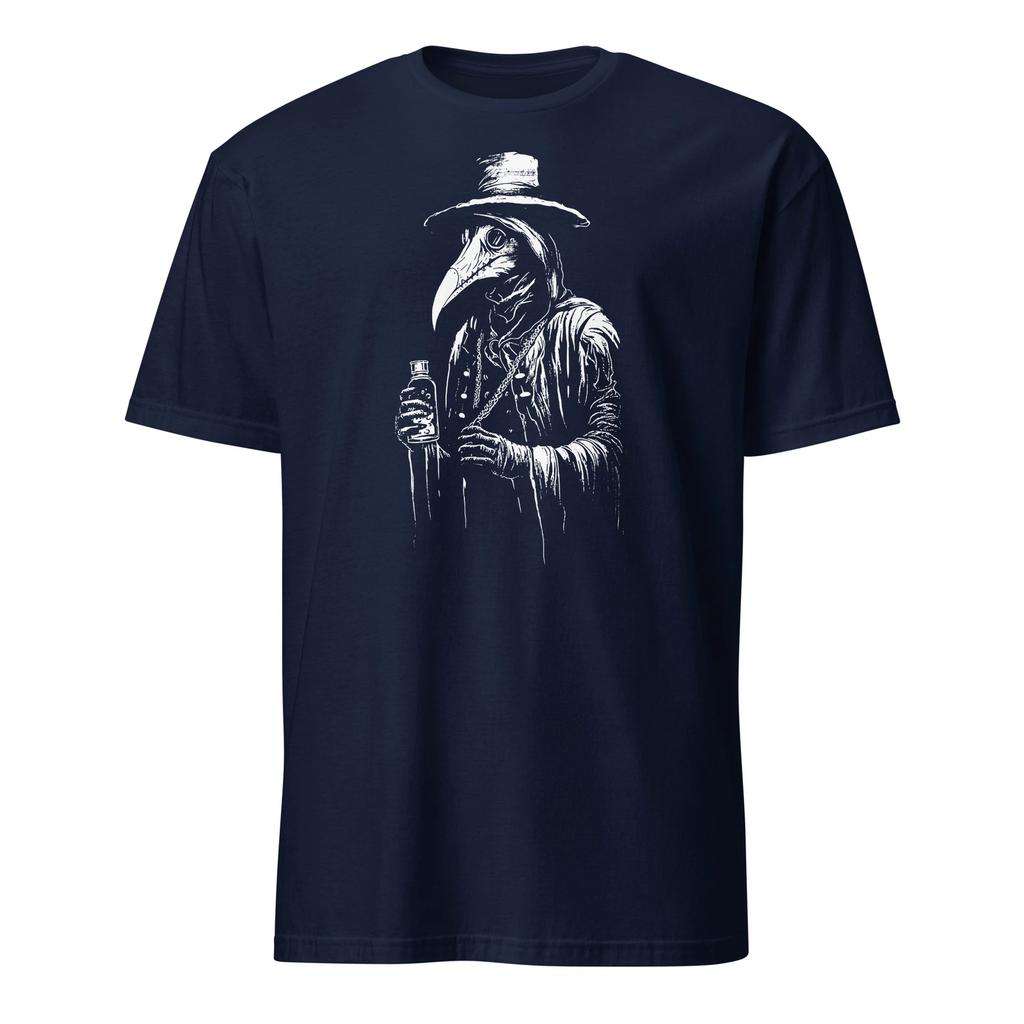 Plague Doctor Shirt Medieval Death Occult Satanic Gothic T-Shirt Size S-3XL Gift