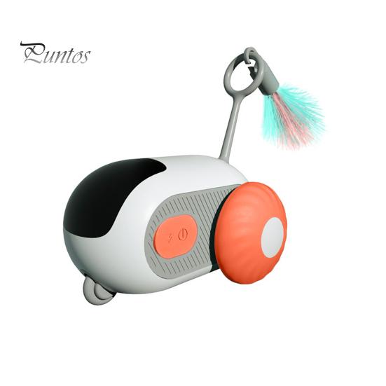 

Игрушка для кошек Пульт дистанционного управления Электрический турбо-хвост Интерактивное гравитационное движение Умный автомобиль Три режима Автоматический обход препятствий Перезаряжаемый через USB оранжевый