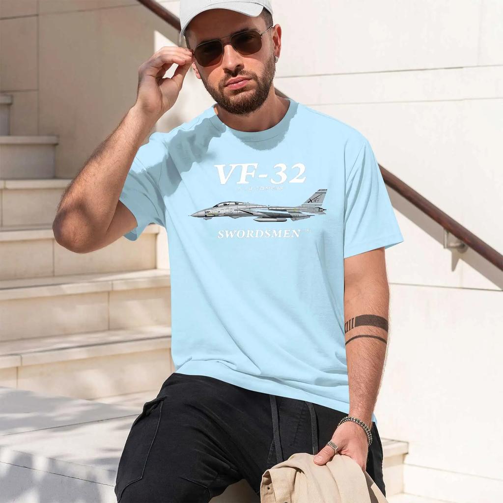 Vf32 Swordsunisex 2026 New Fashion Heavyweight Hot Selling Retro Printed Pattern Fun Round Neck Tshirt For Daily Comfort