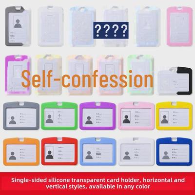 Silicone Lanyard ID Badge Holder for Students and Professionals