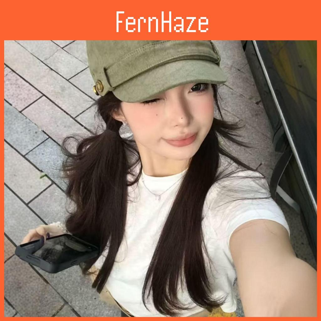 Retro Flat Top Beret For Ladies With Adjustable Fit And Sun Protection In Polyester Fabric For Autumn Wear