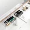 Transparent Drawer Style Storage Box Pull-Out Shelf Under the Mirror Cabinet for Bathroom And Office Cotton Stick Organizer