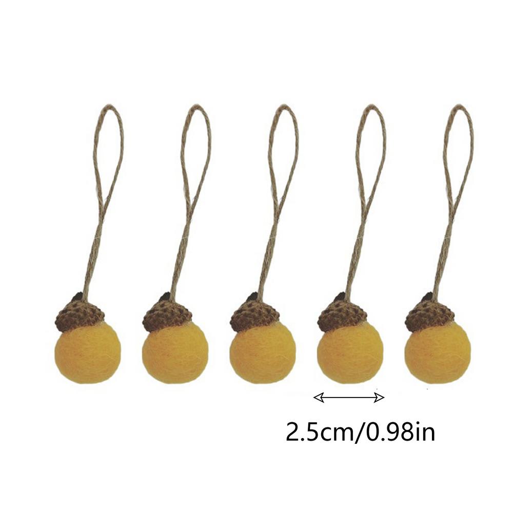 Filz Eichel Ornamente Herbst Thanksgiving Filz Eichel Anhänger Herbst Eichel Form Herbst Baum Schmuck Für Tür Fenster Treppengeländer