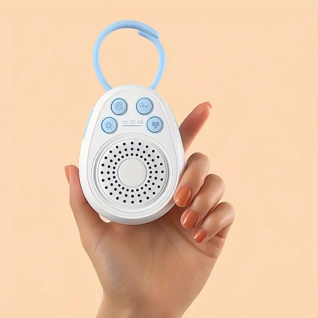 White Noise Machine for Baby Sleep with 20 Soothing Tracks, 4 Sound Types, Portable Sleep Aid for Infants, Rechargeable