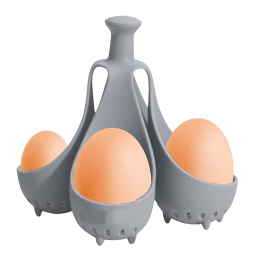 Silicone steamed egg tray, egg poacher holder, separator boiled egg holder cooker, steamed egg cup with silicone handle, egg boiling holder, kitchen e