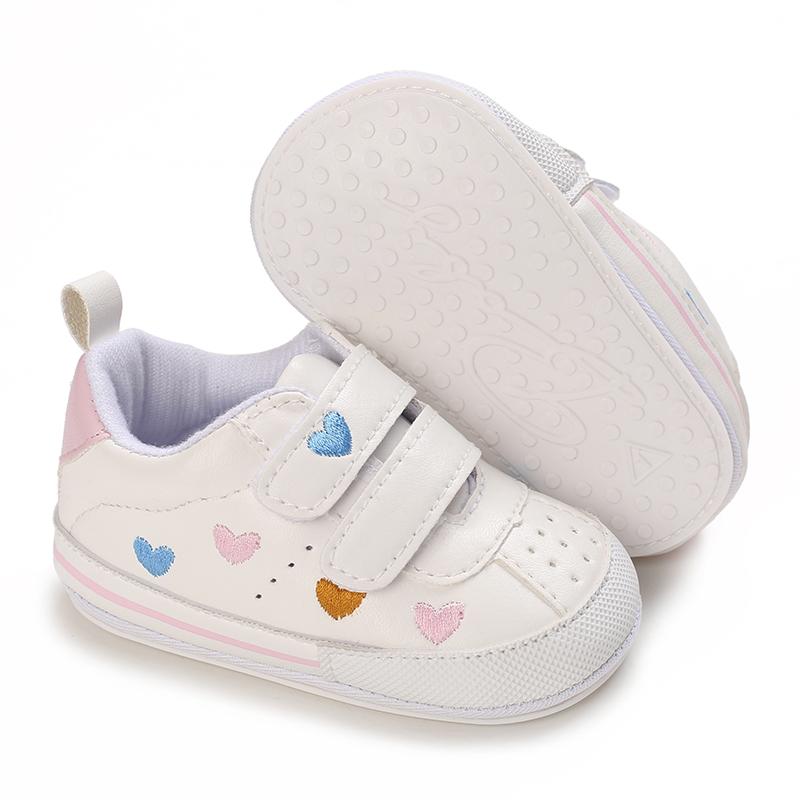 

Casual Baby Shoes Infant Baby Girl Crib Shoes Cute Soft Sole Prewalker Sneakers Walking Shoes Toddler First Walker 0-18Month 7-12 Months