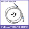 1 Set AN3 28 90 Degree Motorcycle Brake Hose Line Silicone Aluminum Universal