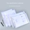 Horizontal A3 Loose-Leaf Binder 8K Folder Horizontal 4-Hole Shell Transparent Material Book 8 Open Vertical Storage Book Insert Bag