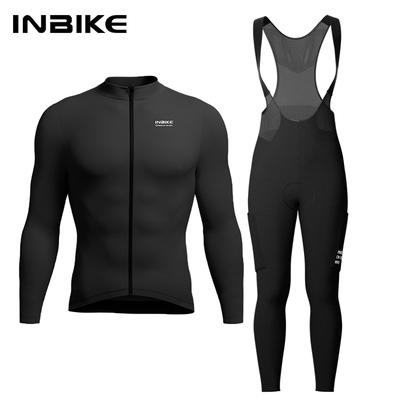 Erkekler İçin Pedli, Uzun Kollu Forma ve Termal Polar Kumaşlı, Sıcak Cepli Kış Bisiklet Tayt Seti Sonbahar Nefes Alabilir Yol Bisikleti MTB Kıyafetleri Erkek