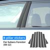 Carbon Fiber Style B Pillar Window Trim Sticker for Subaru Forester XV Outback