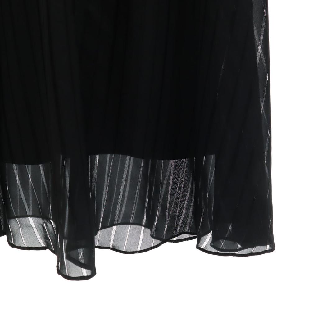 Unused ESTNATION Made In Japan Striped Pattern Long Sleeve Long Dress Women Used