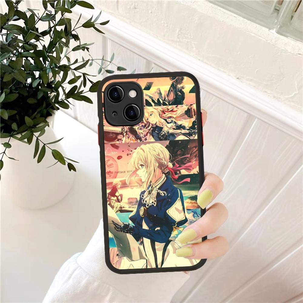 Violet Evergarden Phone Case For IPhone 16 15 14 X XR XS 7 8 Plus 11 12 13 Pro MAX 13mini Matte Shockproof Case
