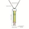528 Hz Low Frequency Sound Meditation Breathing Stress Relief Necklace Sturdy Stainless Steel Adjustable Length