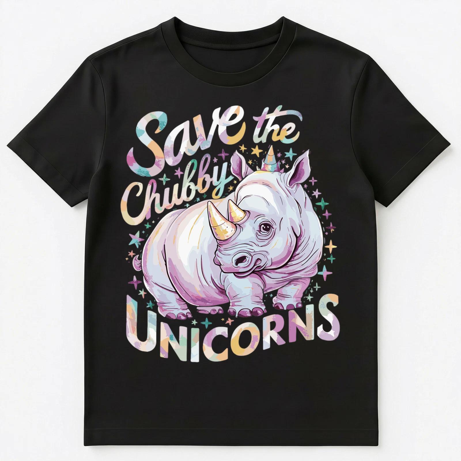 Save The Chubby Unicorns Unisex T-Shirt XL
