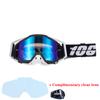 Motorcycle glasses MTB off-road goggles replacement lens single layer glasses bag